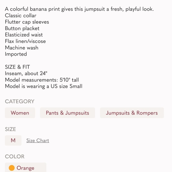 Farm Rio banana jumpsuit - Picture 15 of 16